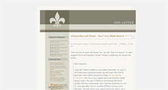 Desktop Screenshot of 1letter.adadaa.com